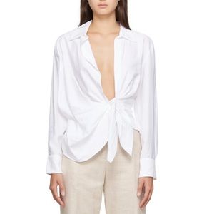 NWOT JACQUEMUS White Le Chouchou 'La Chemise Bahia' Shirt, size EU 40/ US 8